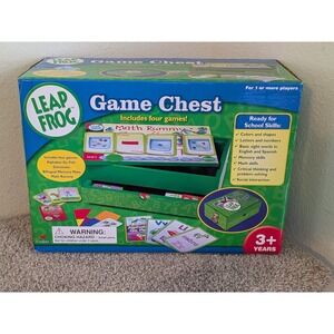 Leap‎ Frog Game Chest Four Games Alphabet Math Skills School Ready 3+ 2006 NEW